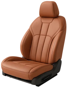 Alternative view of Brown Seat Covers - Genuine Leather