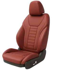 Burgundy Seat Covers - Genuine Leather
