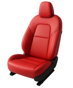 Alternative view of Red Seat Covers - Genuine Leather