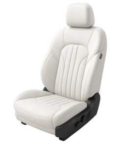 Alternative view of White Seat Covers - Genuine Leather