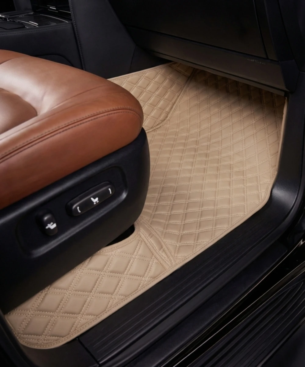 Alternative view of Beige with Beige Stitching - Double Diamond Series