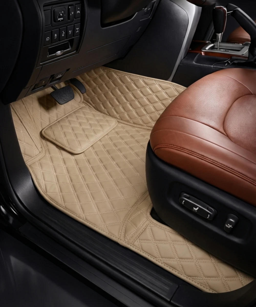 Beige with Beige Stitching - Double Diamond Series