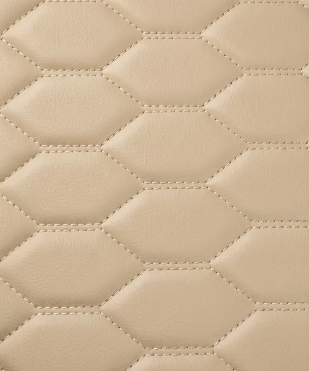 Beige with Beige Stitching - Honeycomb Series - Image 7