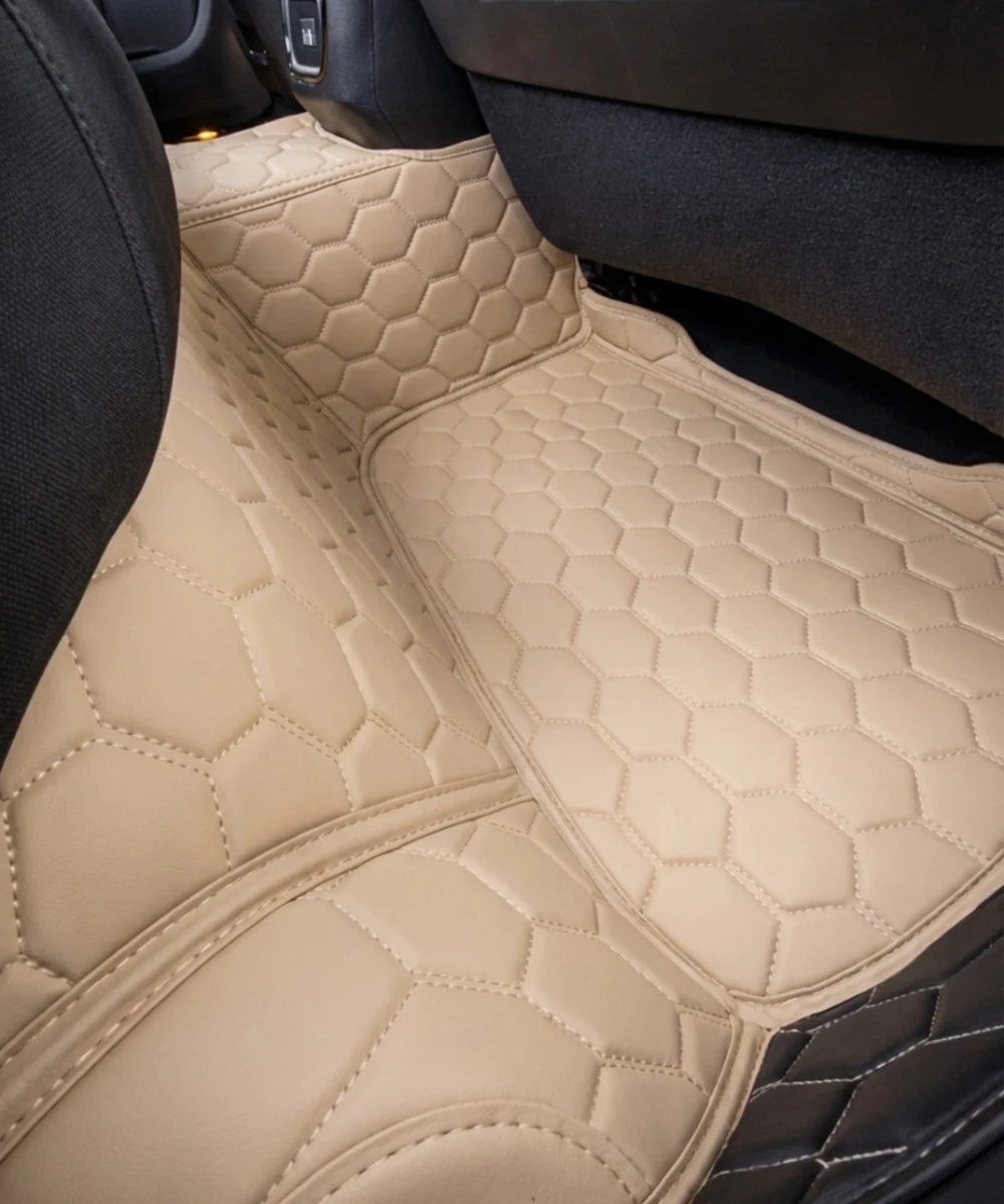 Beige with Beige Stitching - Honeycomb Series - Image 4