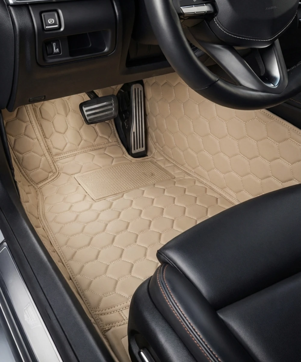 Beige with Beige Stitching - Honeycomb Series - Image 5