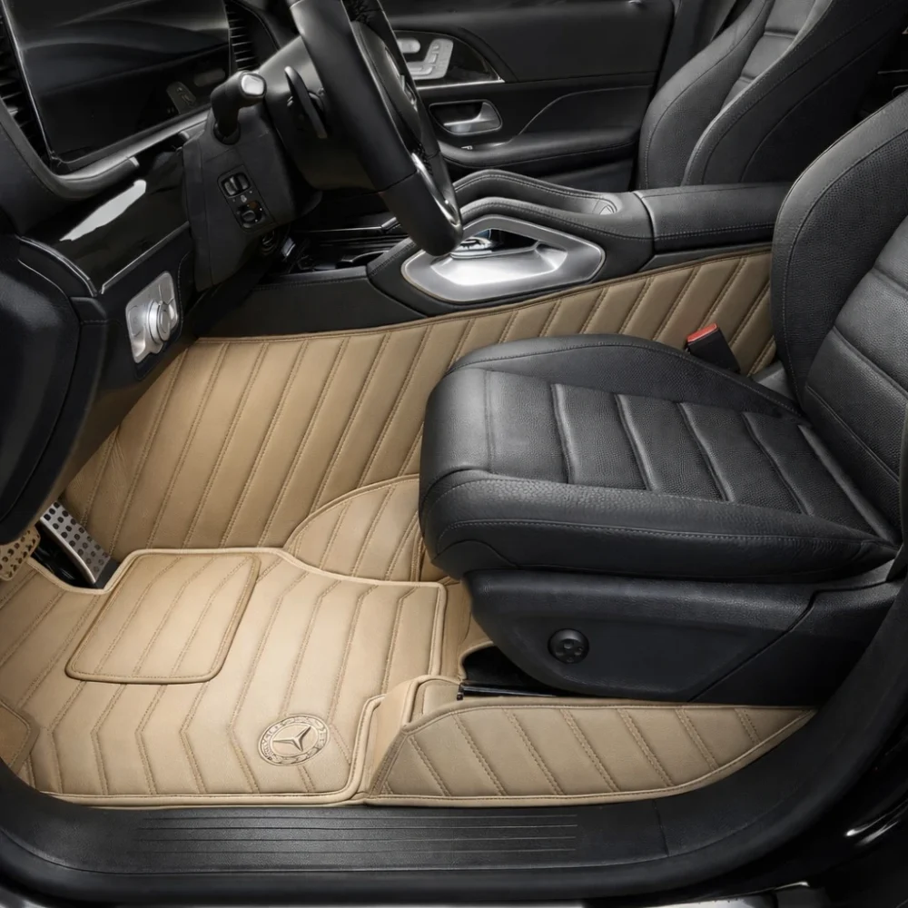 Alternative view of Beige with Beige Stitching - Stripe Series