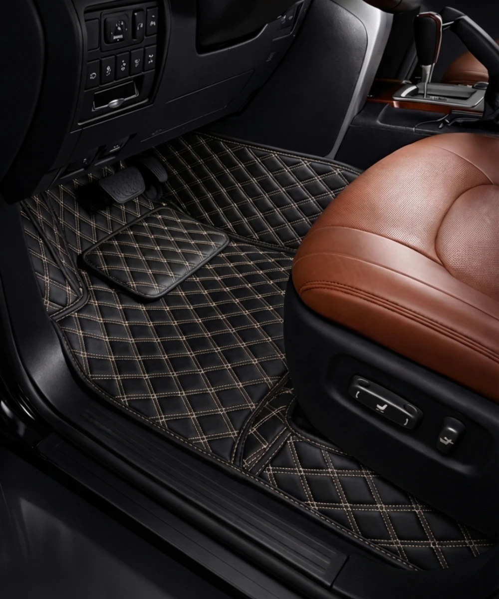 Black with Beige Stitching - Double Diamond Series