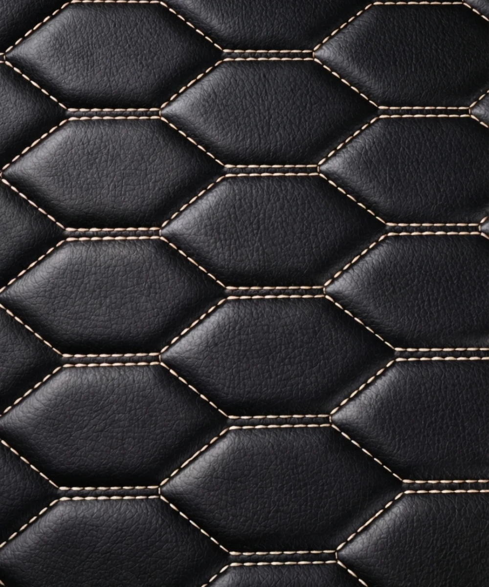 Black with Beige Stitching - Honeycomb Series - Image 7