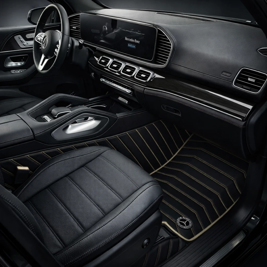 Black with Beige Stitching - Stripe Series - Image 4