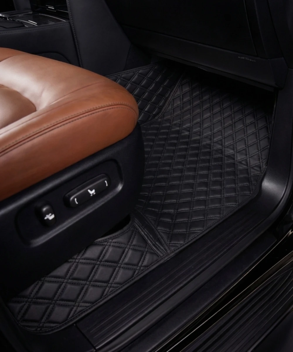 Alternative view of Black with Black Stitching - Double Diamond Series