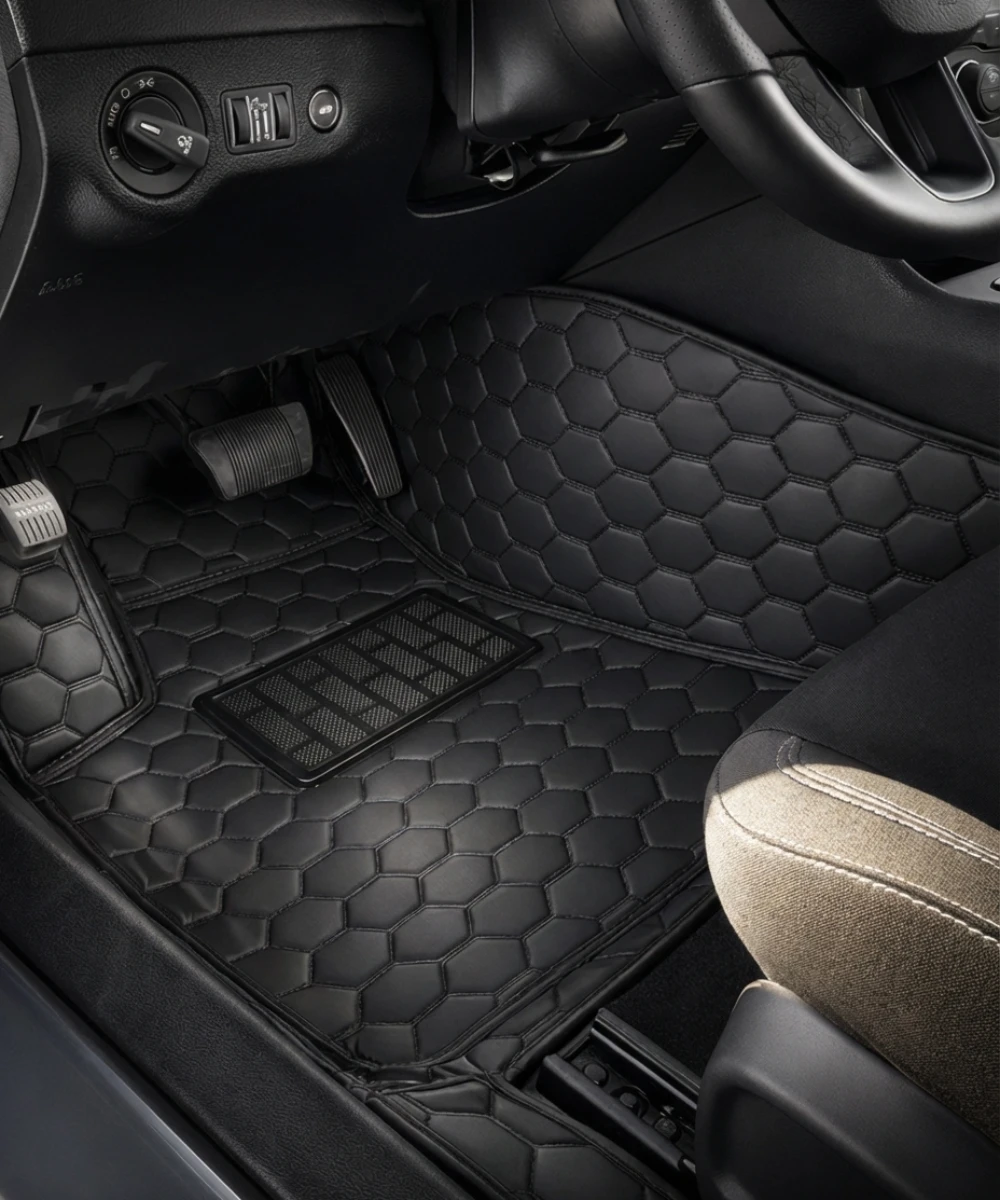 Black with Black Stitching - Honeycomb Series