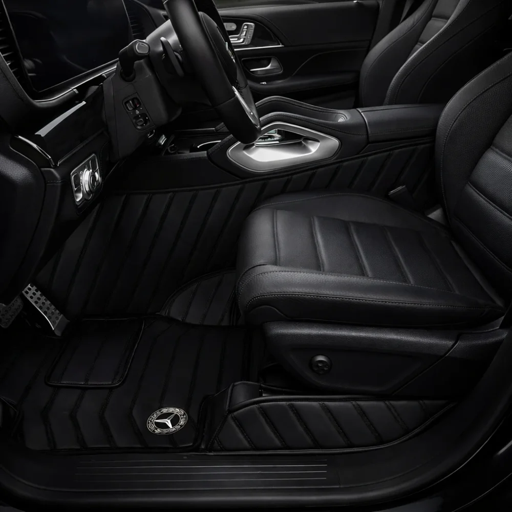 Alternative view of Black with Black Stitching - Stripe Series