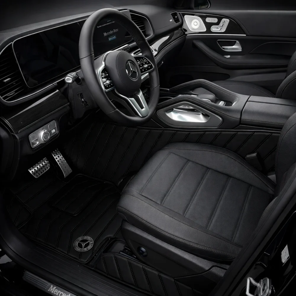 Black with Black Stitching - Stripe Series