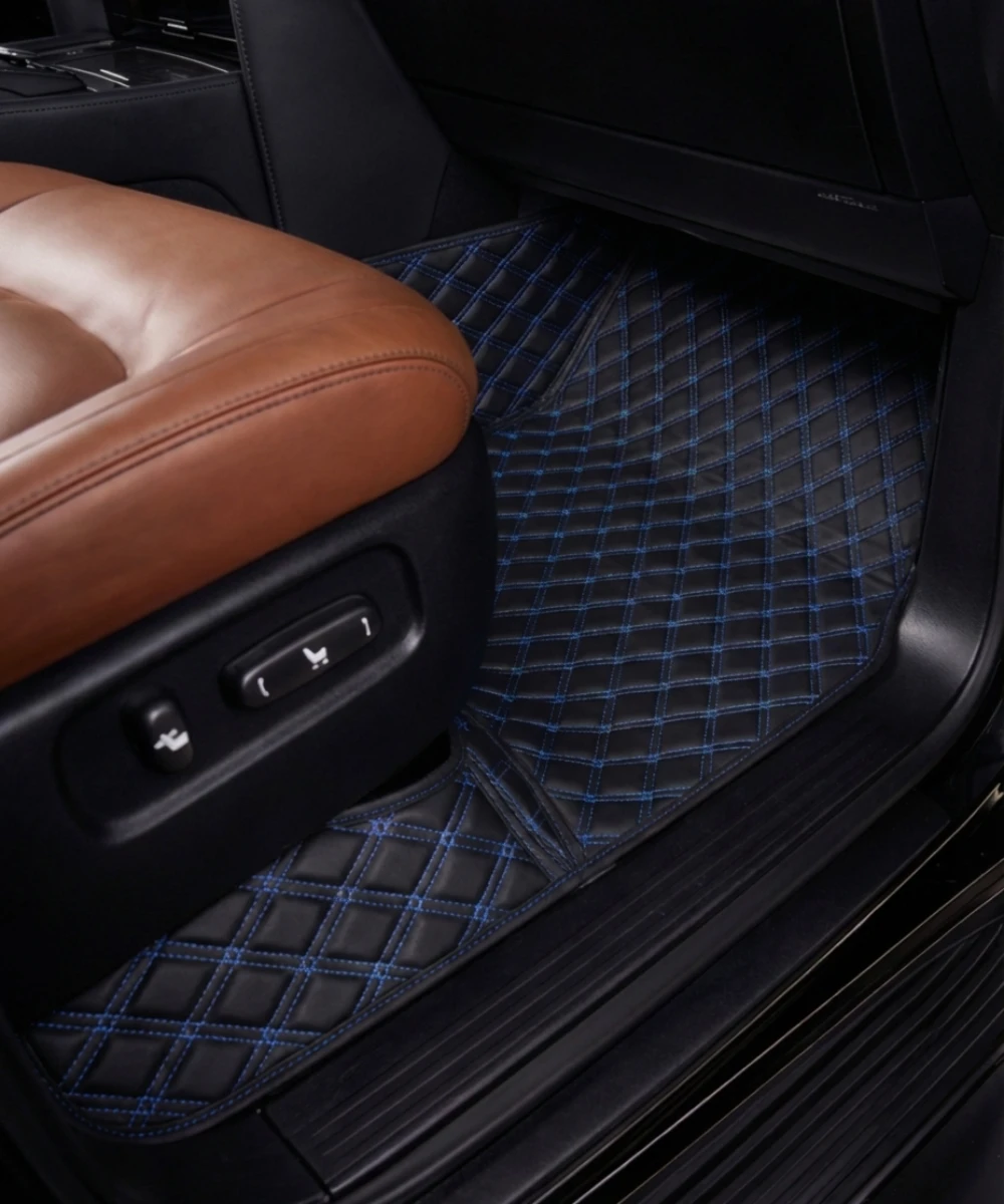 Alternative view of Black with Blue Stitching - Double Diamond Series