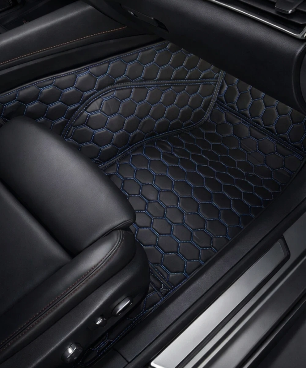 Black with Blue Stitching - Honeycomb Series - Image 6