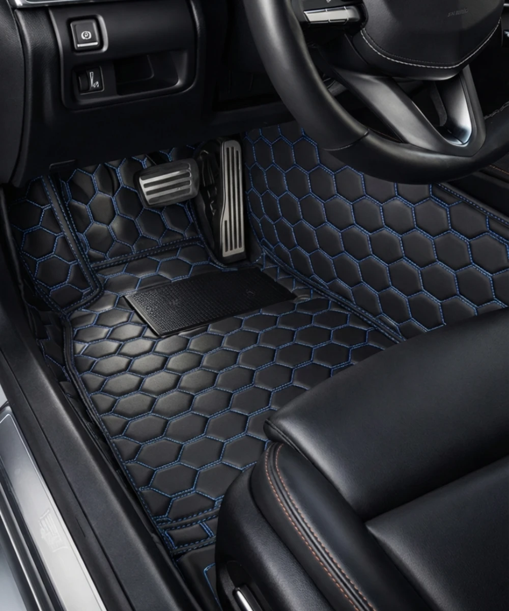 Black with Blue Stitching - Honeycomb Series - Image 5