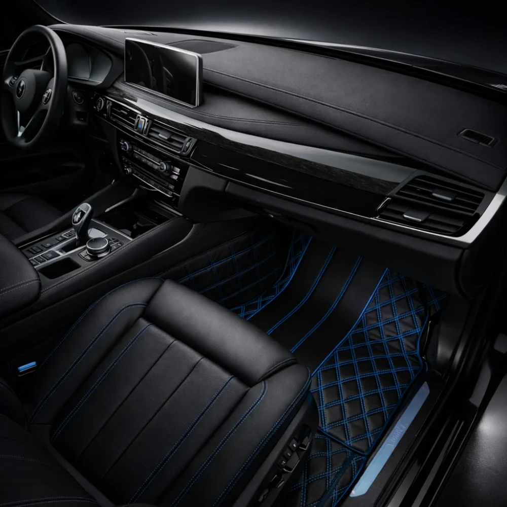 Alternative view of Black with Blue Stitching - Signature Series