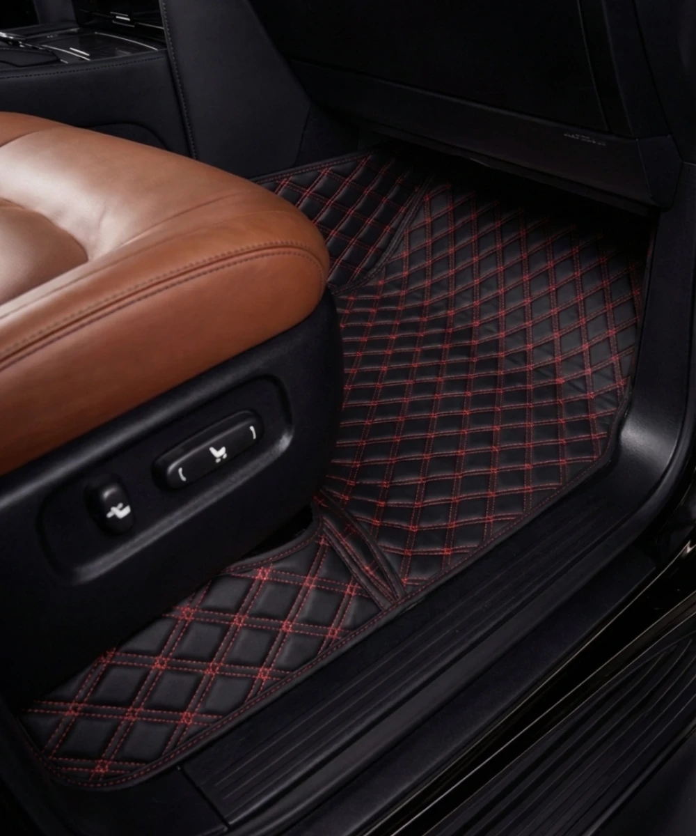 Alternative view of Black with Red Stitching - Double Diamond Series