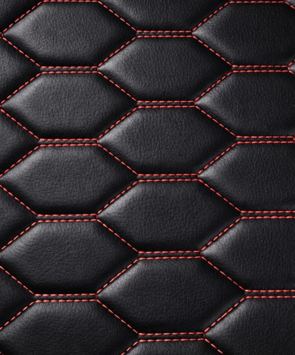 Black with Red Stitching - Honeycomb Series - Image 7