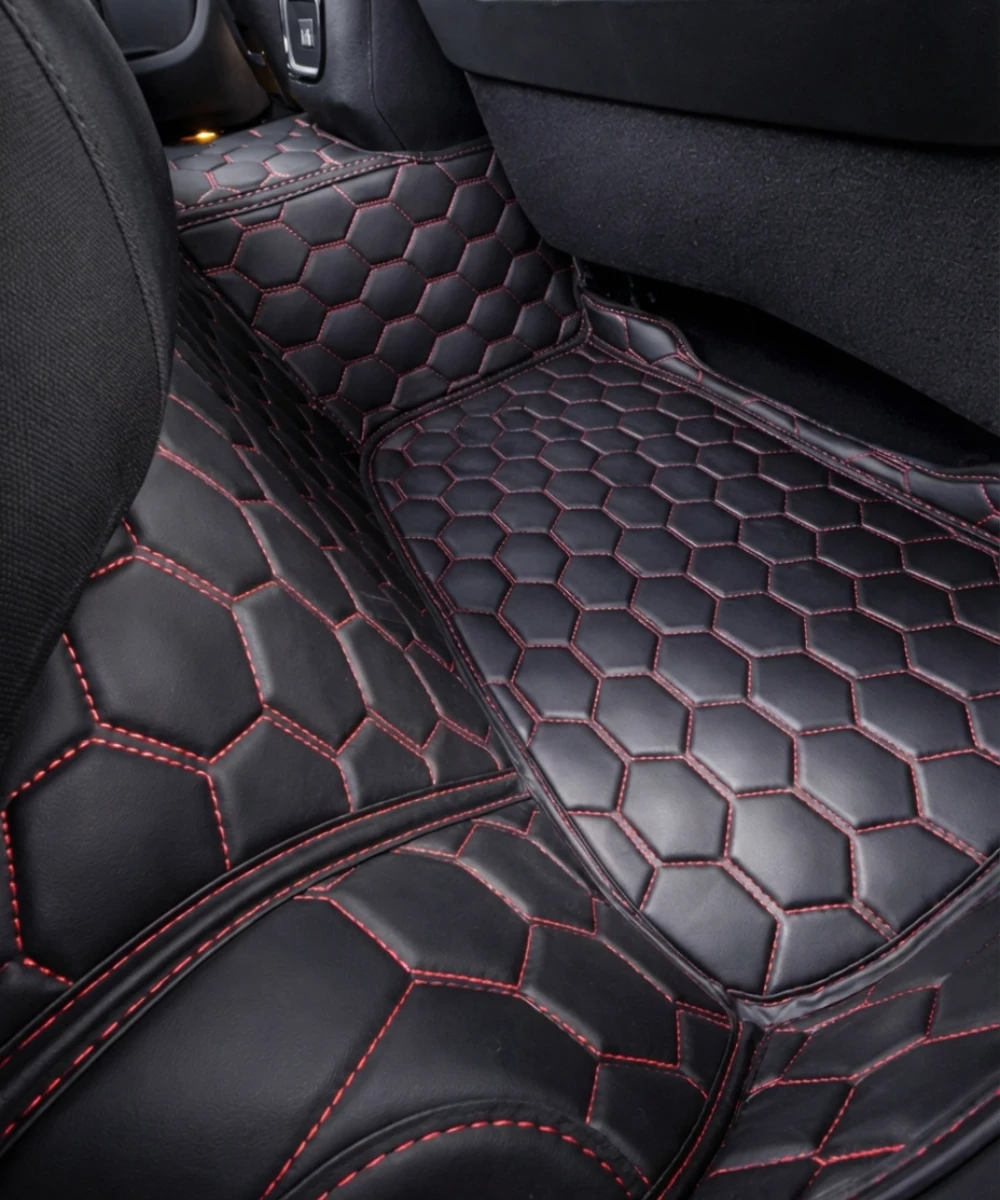 Black with Red Stitching - Honeycomb Series - Image 4
