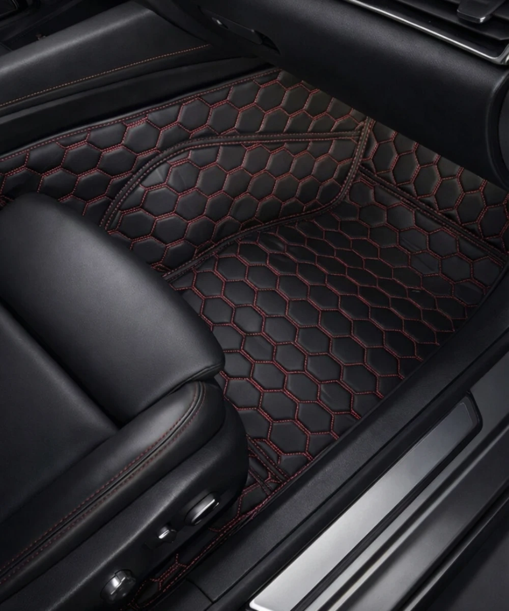 Black with Red Stitching - Honeycomb Series - Image 6