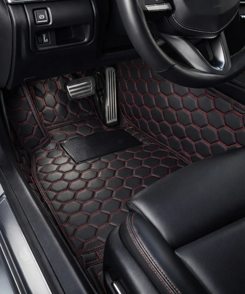 Black with Red Stitching - Honeycomb Series - Image 5