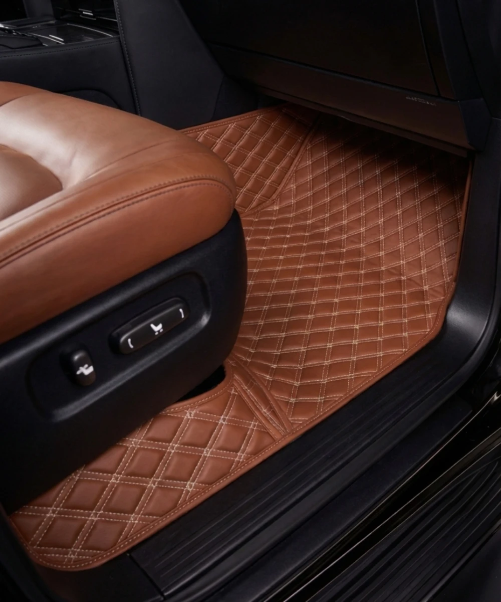 Alternative view of Caramel with White Stitching - Double Diamond Series