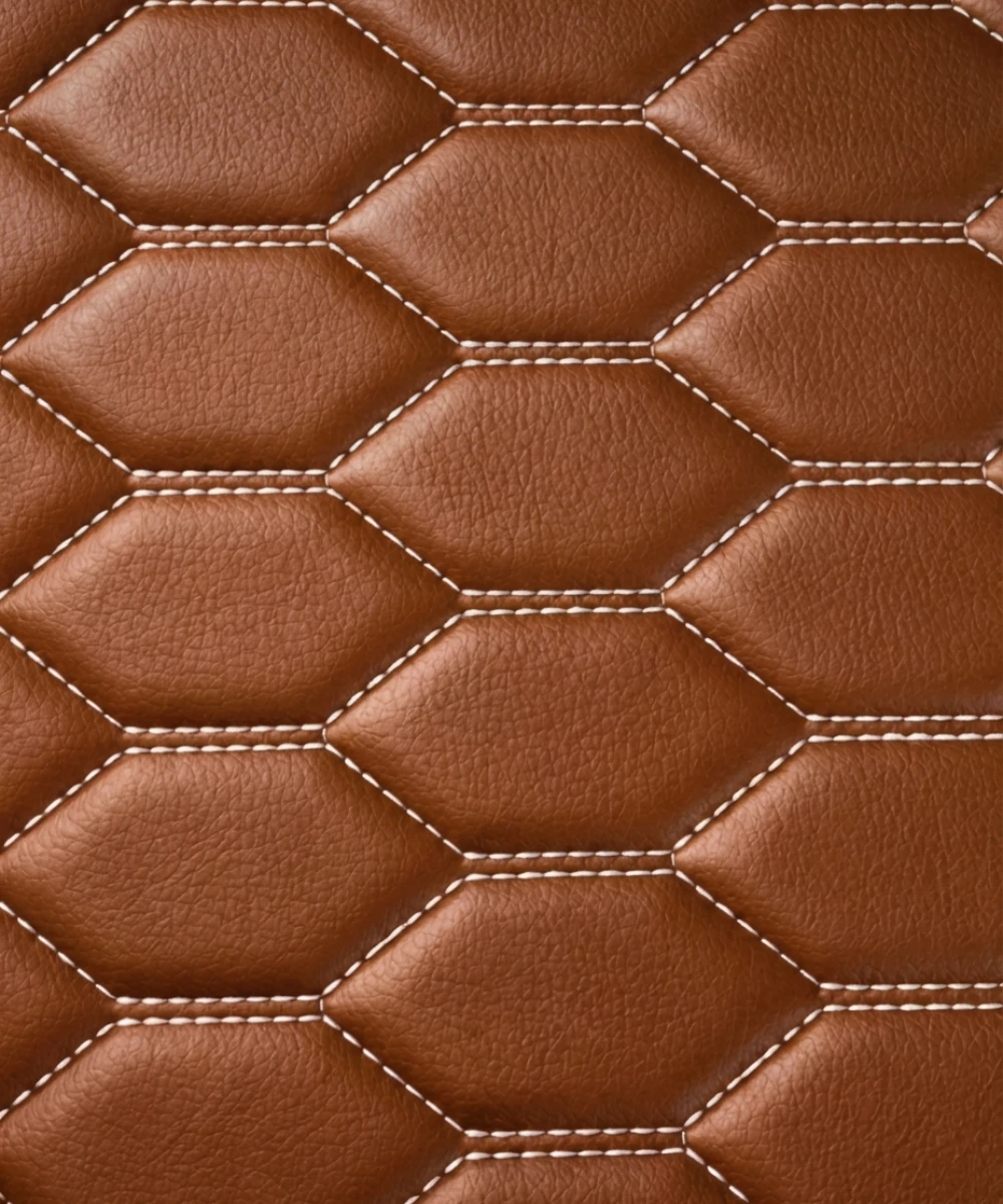 Caramel with White Stitching - Honeycomb Series - Image 7