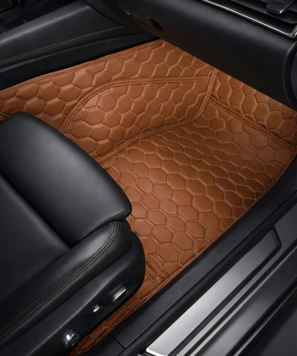 Caramel with White Stitching - Honeycomb Series - Image 6