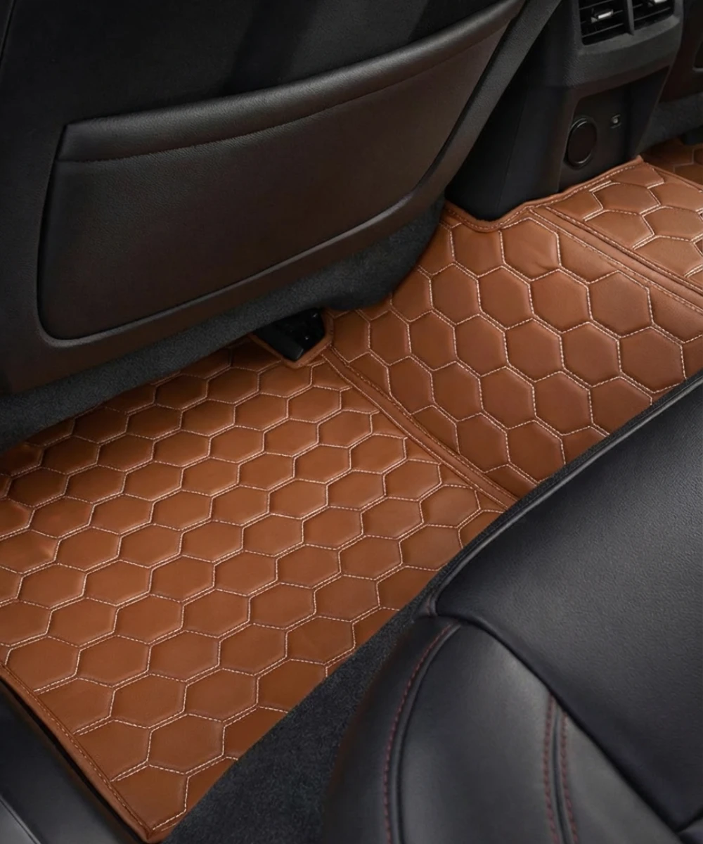 Caramel with White Stitching - Honeycomb Series - Image 3