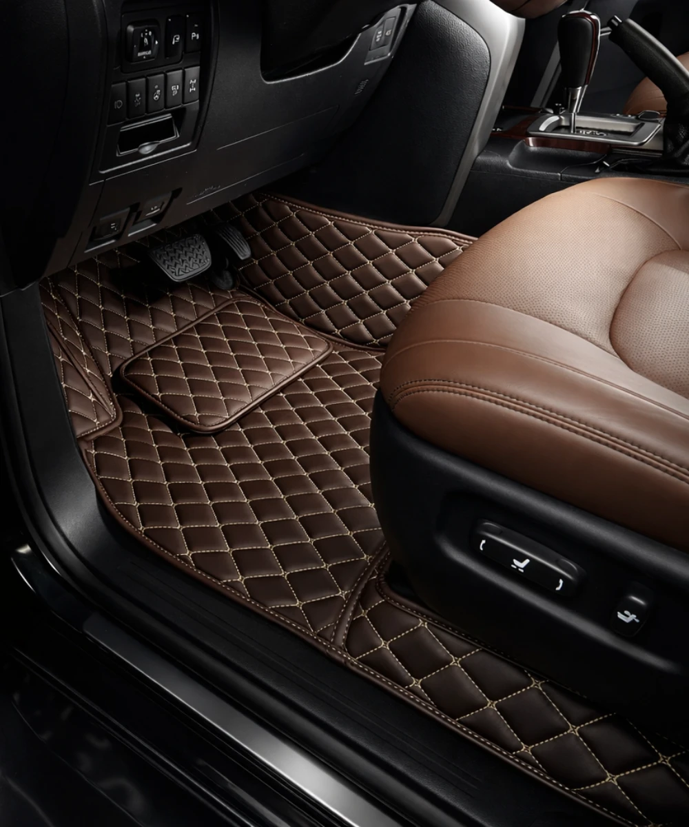 Coffee with Beige Stitching - Diamond Series