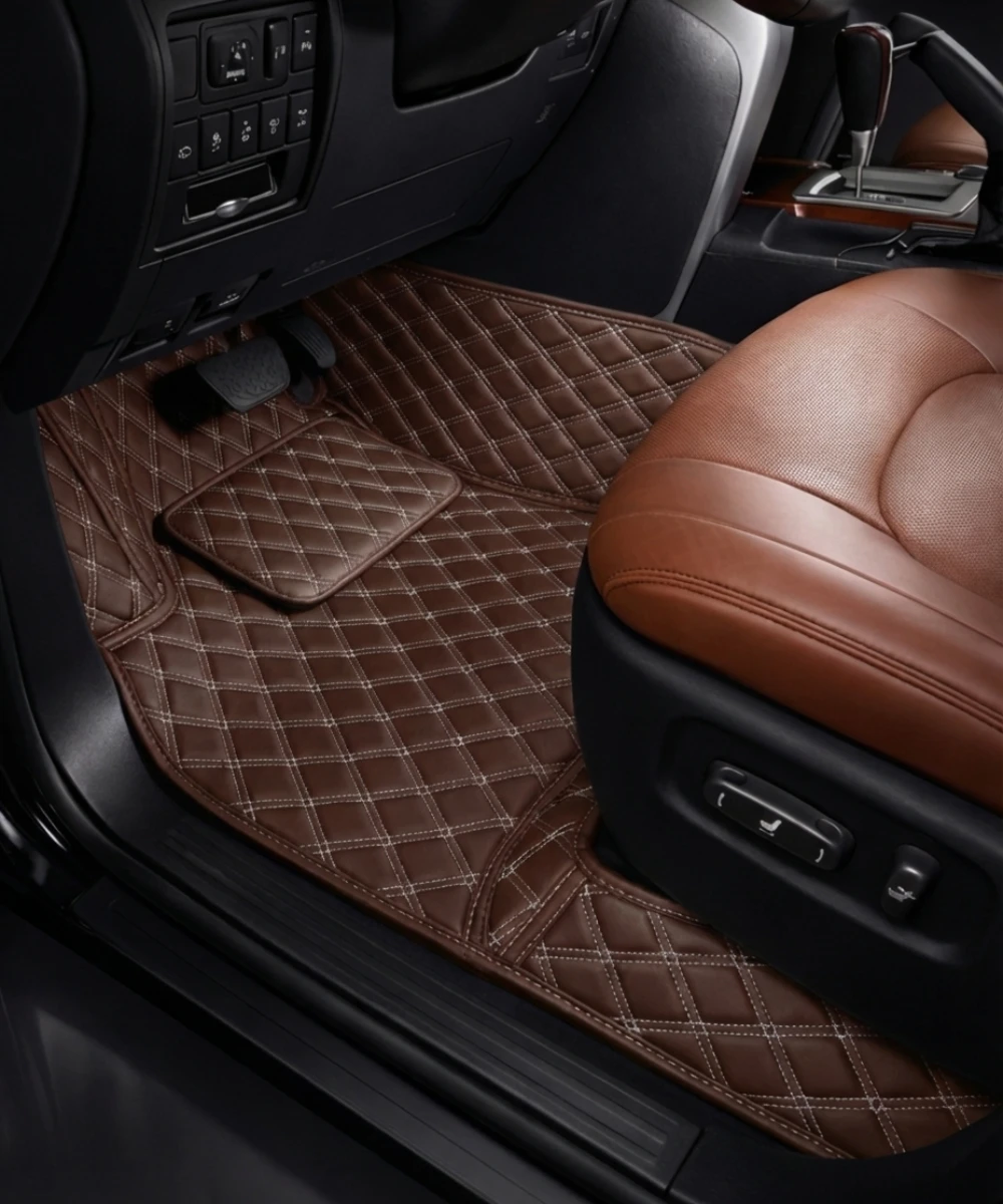 Coffee with White Stitching - Double Diamond Series