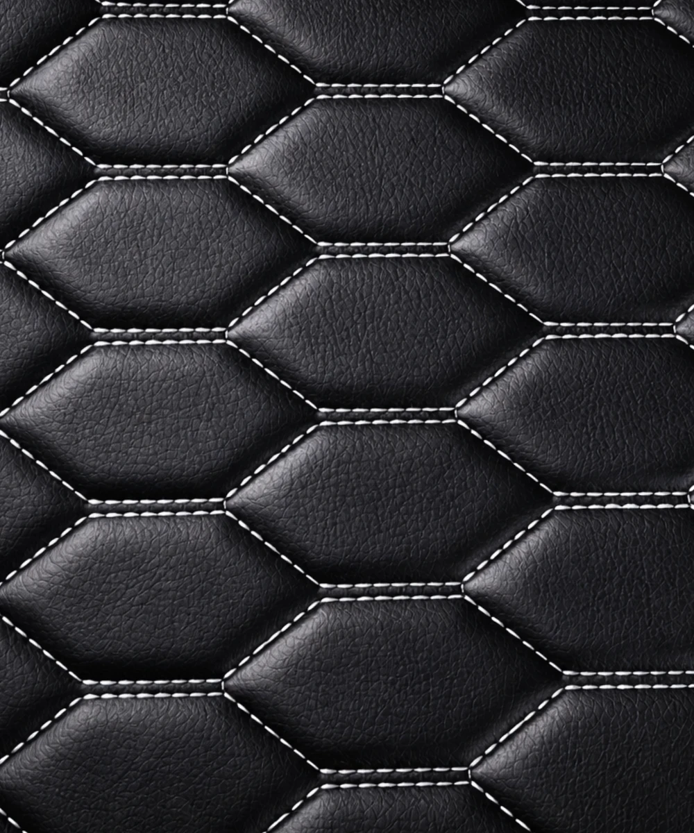 Black with White Stitching - Honeycomb Series - Image 7