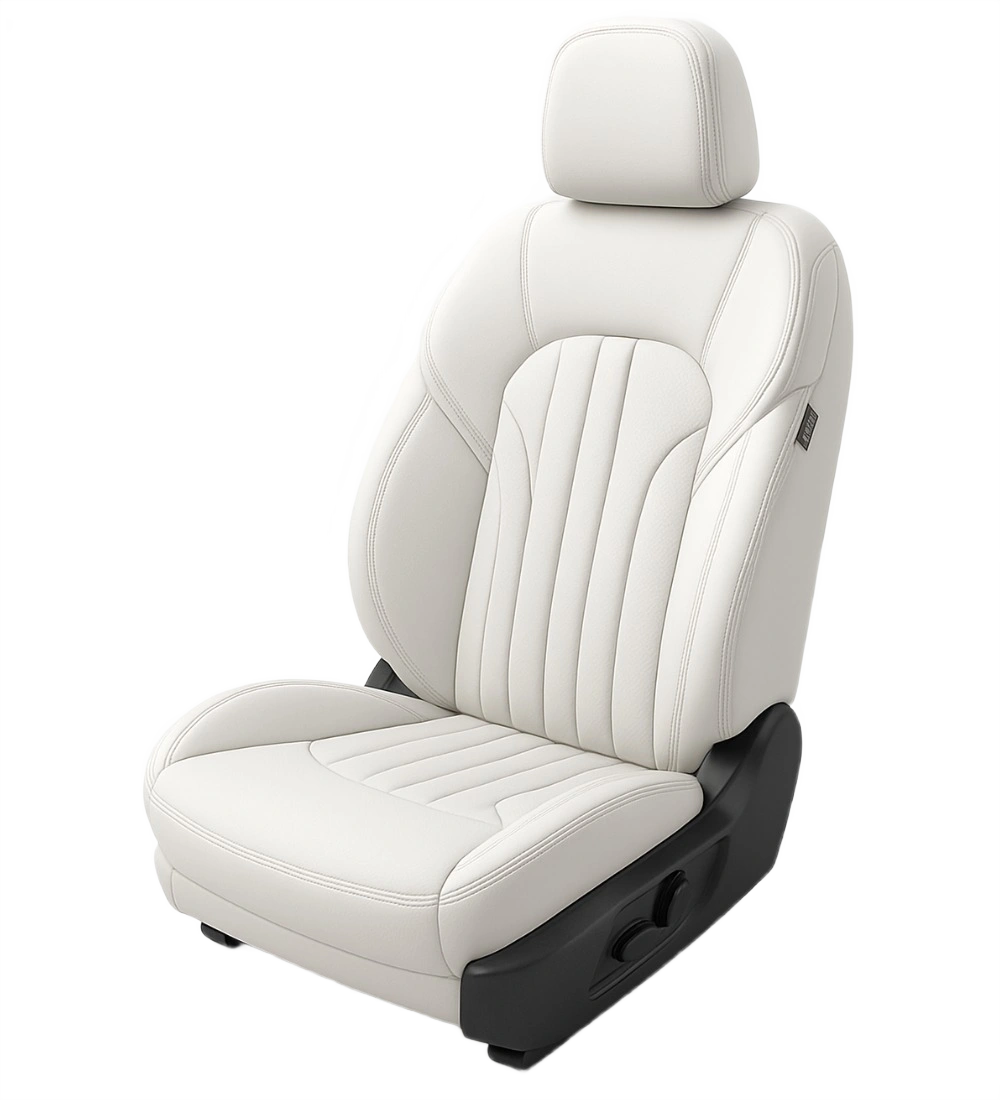 Alternative view of White Seat Covers - Genuine Leather