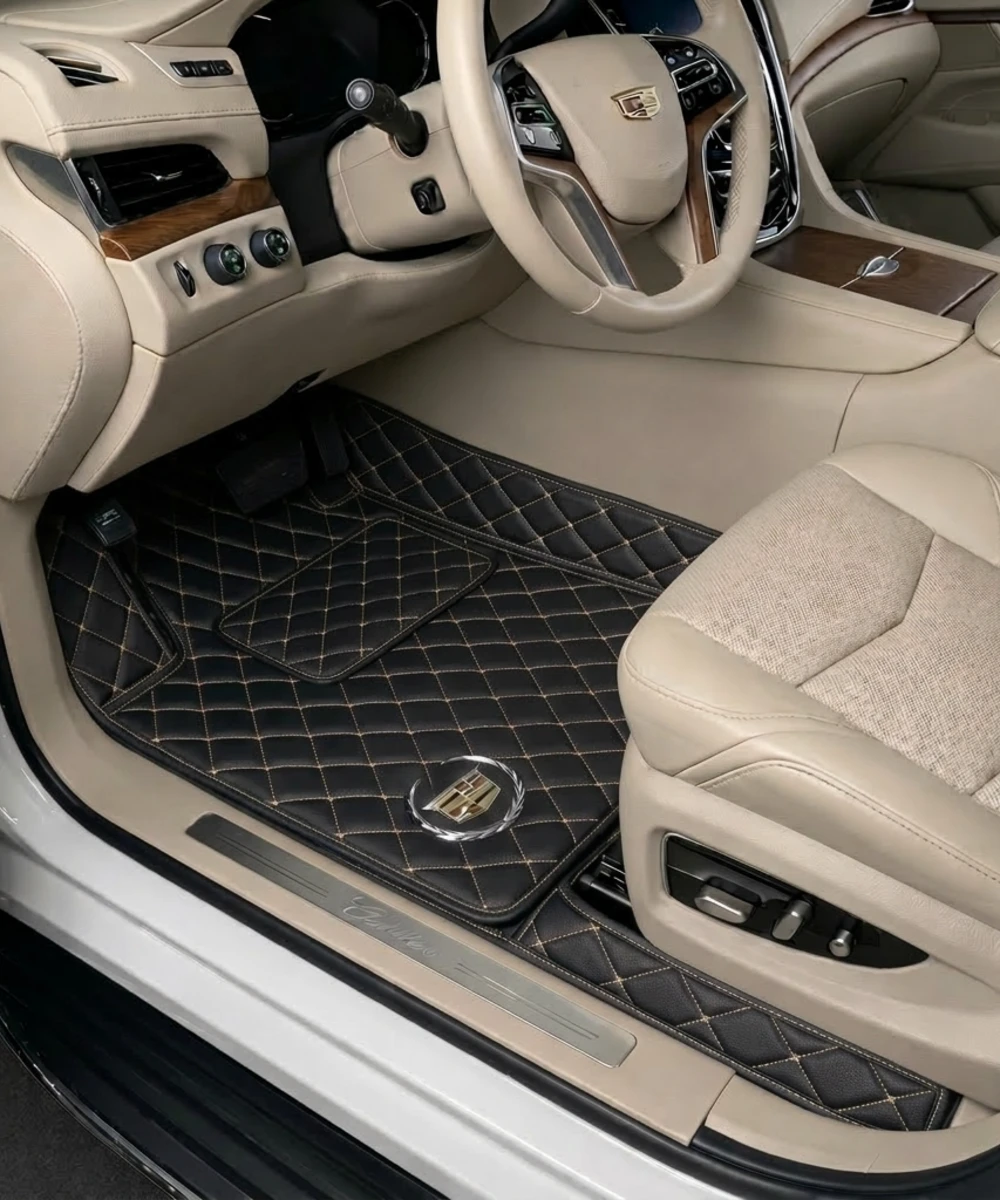 Black with Beige Stitching - Diamond Series - Cadillac