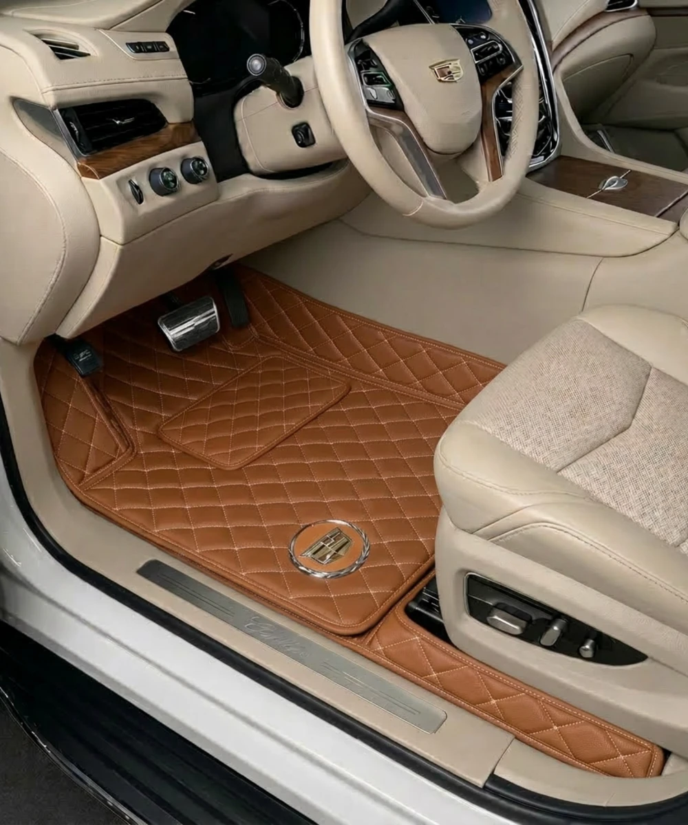 Caramel with Beige Stitching - Diamond Series - Cadillac