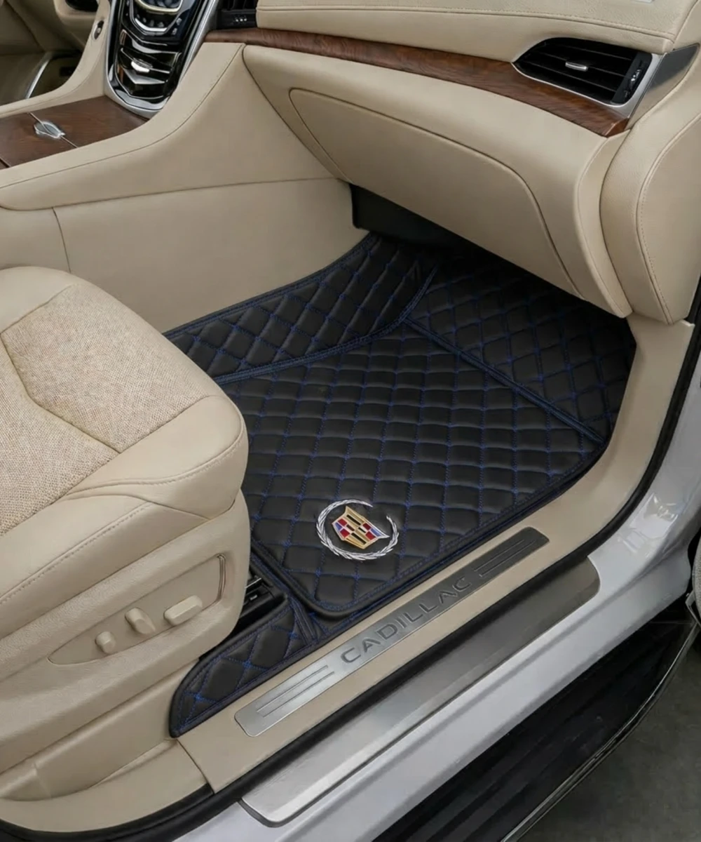 Alternative view of Black with Blue Stitching - Diamond Series - Cadillac