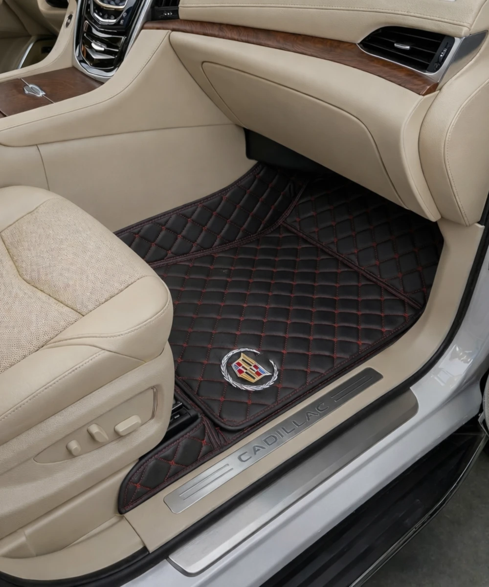 Alternative view of Black with Red Stitching - Diamond Series - Cadillac