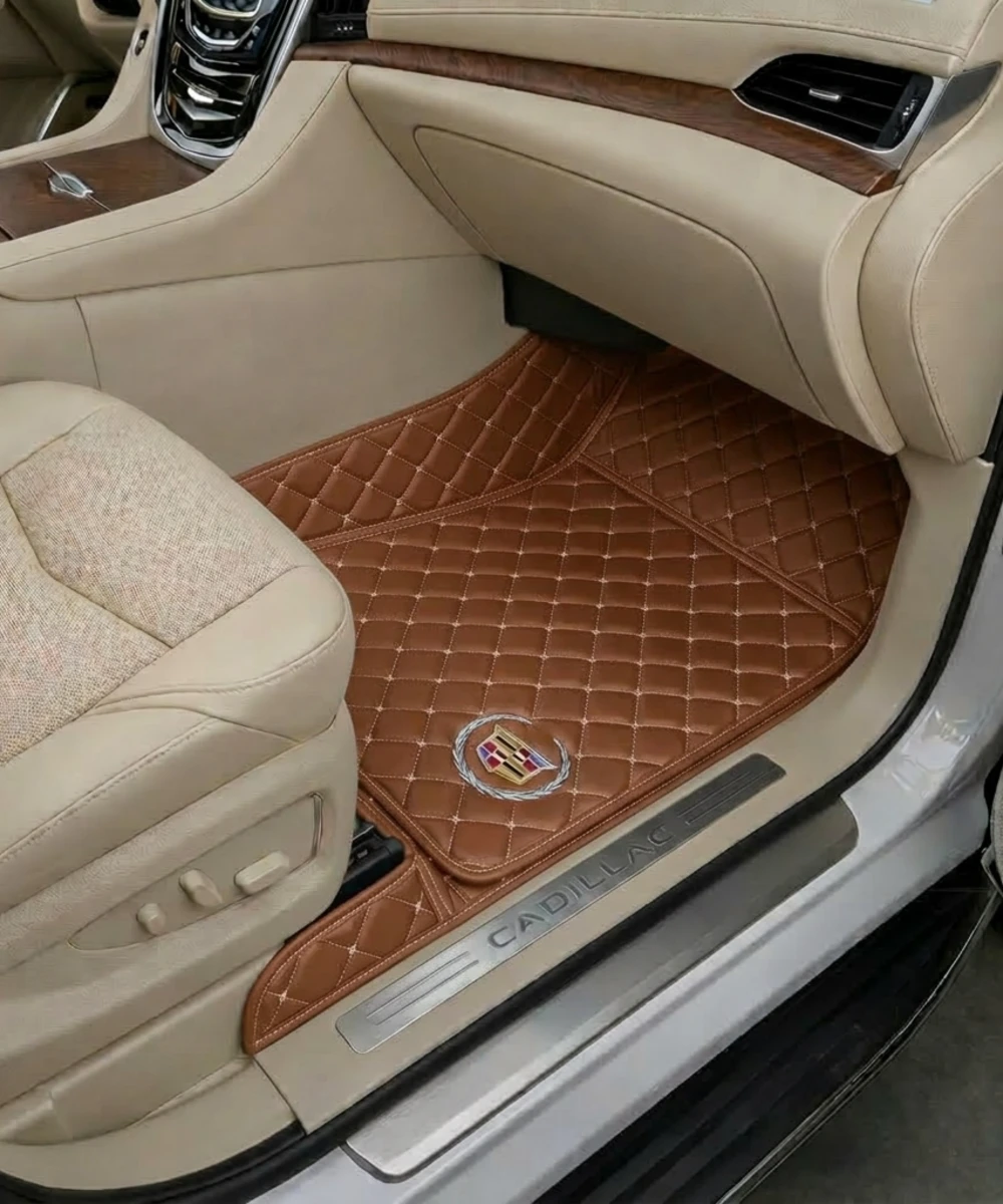Alternative view of Caramel with Beige Stitching - Diamond Series - Cadillac