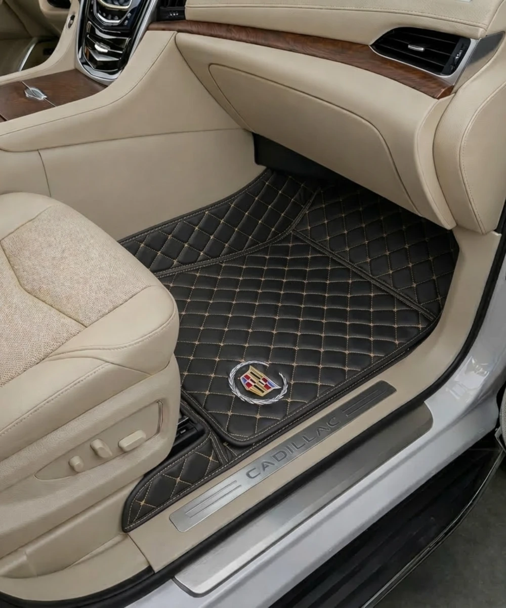 Alternative view of Black with Beige Stitching - Diamond Series - Cadillac