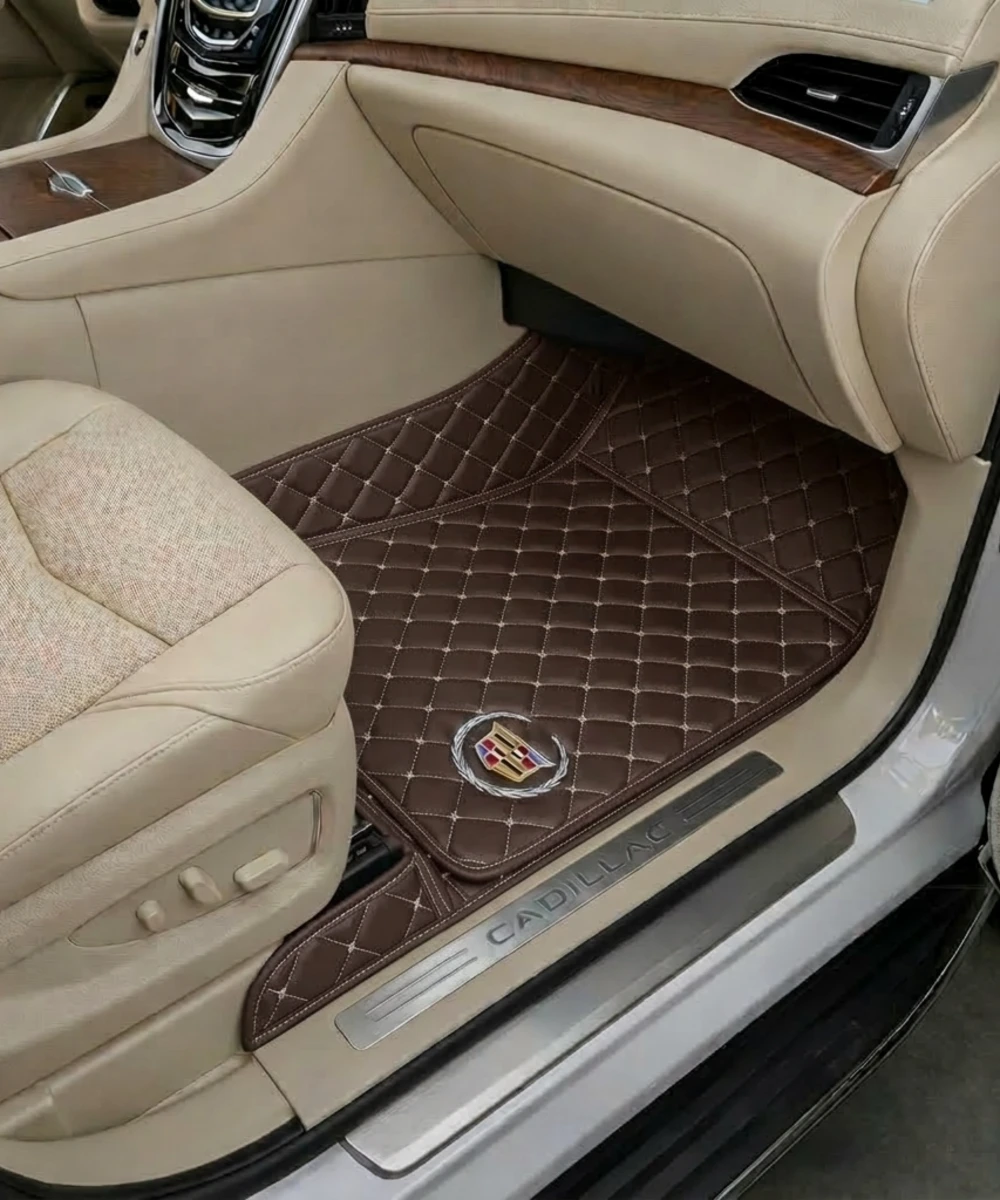 Alternative view of Coffee with Beige Stitching - Diamond Series - Cadillac